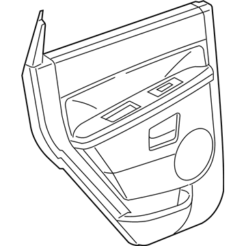 Mopar 5HR371DVAL Panel-Rear Door Trim