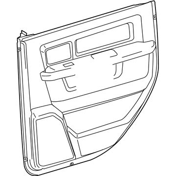 Mopar 1EA50XDVAC Panel-Rear Door Trim