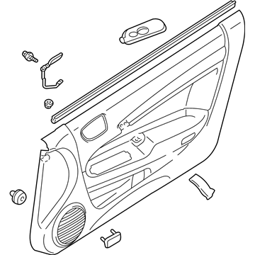 Mopar MR641655 Panel-Door Trim Front