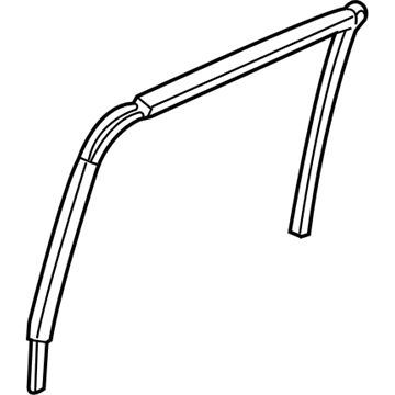 Mopar 55359442AD Seal-Rear Door Glass