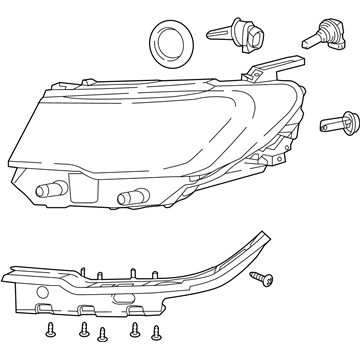 Jeep Headlight - 55112706AF