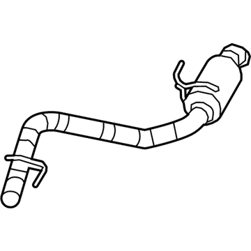 Mopar 68464812AA Exhaust Resonator And Tailpipe