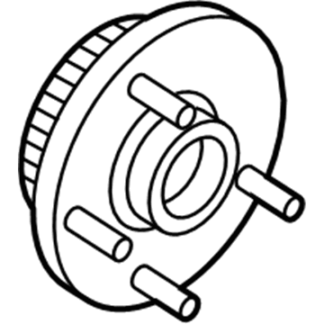 Mopar 52104499AH Front Brake Hub And Bearing