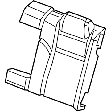 Mopar 5YA01DX9AA Rear Seat Back Cover Left