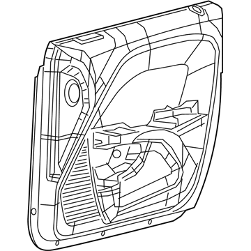 Mopar 5SL763VXAH Panel-Front Door Trim