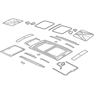 Mopar 5VX81LXHAA SUNROOF-Complete