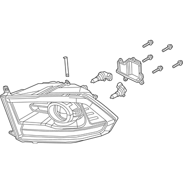 Ram 1500 Headlight - 68324932AD