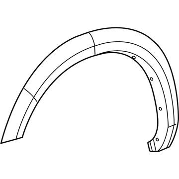 Mopar 1FV90RXFAE Molding-Wheel Opening Flare