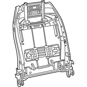 Mopar 68357356AA Frame-Front Seat Back