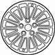 Mopar TU70PAKAB Wheel-Alloy Aluminum