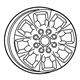 Mopar 6MH983Z0AA Aluminum Wheel 20X8.0