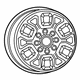 Mopar 6MS031AUAA Aluminum Wheel