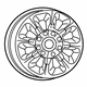Mopar 6CV281XFAA Aluminum Wheel