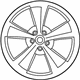 Mopar 1YA39SZRAB Aluminum Wheel