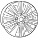 Mopar 1SP67DD5AB Aluminum Wheel