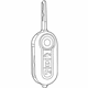 Mopar 68435273AA Key-Blank With Transmitter