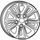 Mopar 5UR341XFAA Aluminum Wheel