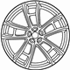 Mopar 6CT34MALAC Aluminum Wheel