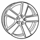 Mopar 5XV75RXFAB Aluminum Wheel