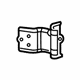 Mopar 68195669AD HINGE-REAR DOOR LOWER Mopar 68195669AD HINGE-REAR DOOR LOWER