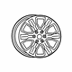 Mopar 5YD591UWAA Aluminum Wheel