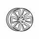 Mopar 5YD601Z3AA Aluminum Wheel