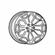 Mopar 5YD621NWAB Aluminum Wheel