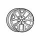 Mopar 5YD611NWAB Aluminum Wheel
