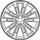 Mopar 5PQ13AAAAB Aluminum Wheel