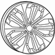 Mopar 6BG741XYAA Aluminum Wheel