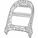 Mopar 68260532AC Frame-Front Seat Back