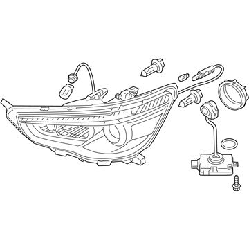 Mopar 8301C216 Right Headlamp
