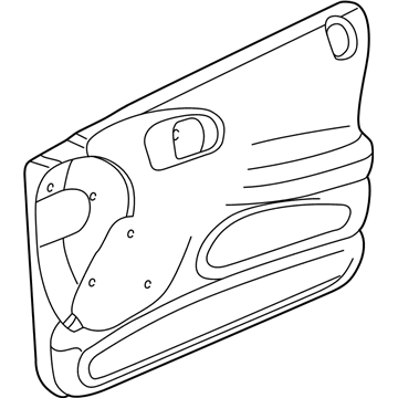 Mopar WQ701T5AB Panel-Front Door Trim