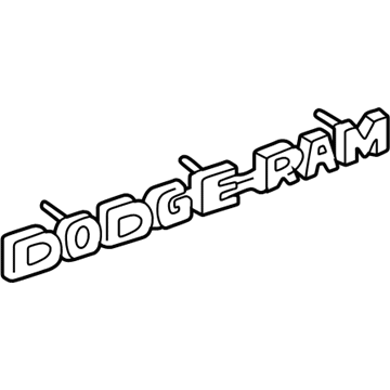 Mopar 55295313AB NAMEPLATE-Front Fender