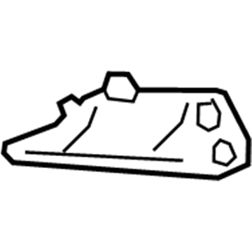 Mopar 7632B624 Cover-Door Mirror Base