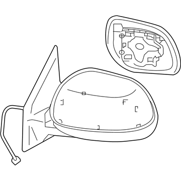 Mopar 7632C439 Mirror-Door