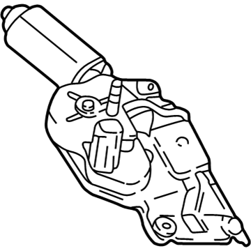 MR388052 Mopar Rear Window Wiper Motor Illustration 1 of 1