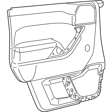 Mopar 1QJ29DX9AF Panel-Front Door Trim
