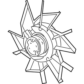 2002 Dodge Ram 1500 Cooling Fan Assembly - 5080646AA