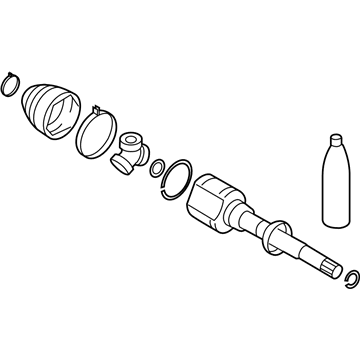 3817A136 Mopar Front Axle Shaft Joint Illustration 1 of 1