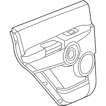 Mopar 1JZ811D1AB Panel-Rear Door Trim