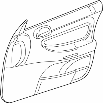 Mopar YW092L5AA Panel-Front Door Trim