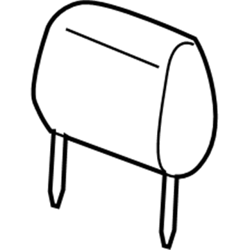 Mopar 5NQ19LT5AA HEADREST-Front