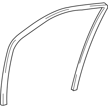 Mopar 8254025201 Run-Front Dr-Run-Front Door Window Glass RH