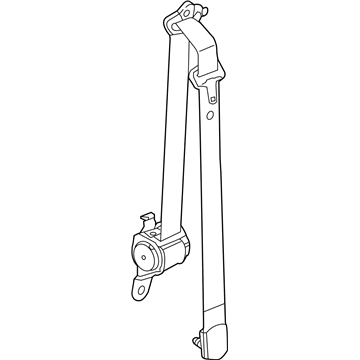 Mopar 5LA372D2AG Front Center Seat Belt