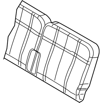 Mopar ZV161D5AA Rear Seat Back Cover Right
