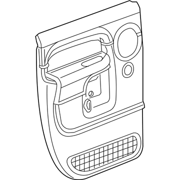 Mopar 1HL921D5AA Panel-Rear Door Trim