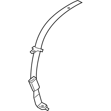 Mopar 5UZ261X9AB 2Nd Rear Center Seat Belt
