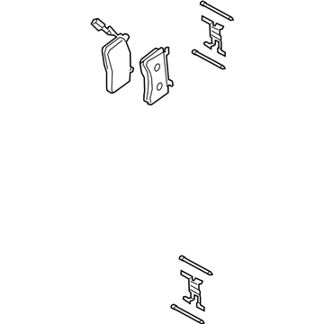 68317364AA Mopar Front Disc Brake Pad Kit Illustration 1 of 1