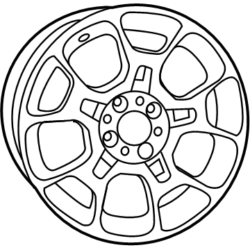 Mopar 5VJ70GSAAB Wheel-Aluminum